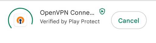 appstore'dan openvpn uygulamasını yükleyin