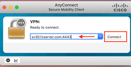cisco anyconnect in MacOS screens
