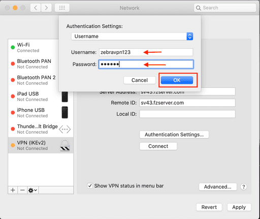 ikev2 MacOS setup guide step 6 