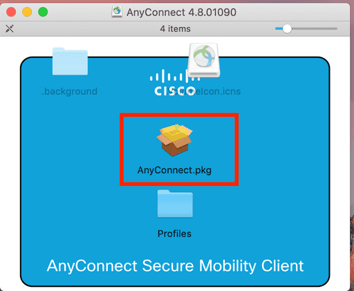 cisco anyconnect in MacOS screens