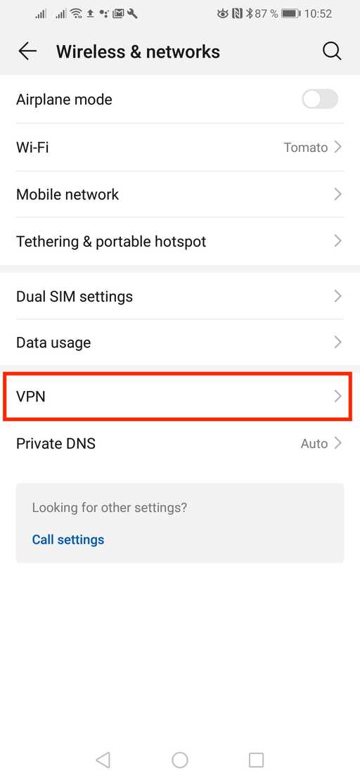 android setup pptp vpn step 3