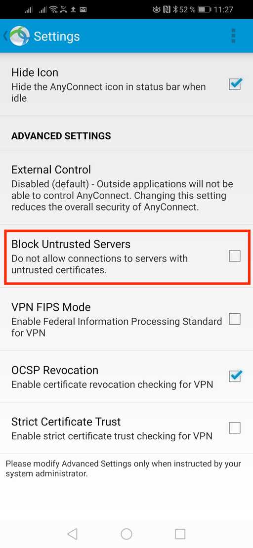 cisco anyconnect android step 9