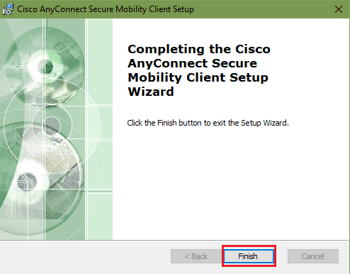 cisco anyconnect in windows screens