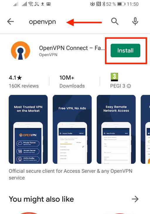 openvpn android screens guide