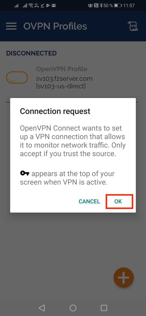 openvpn android screens guide