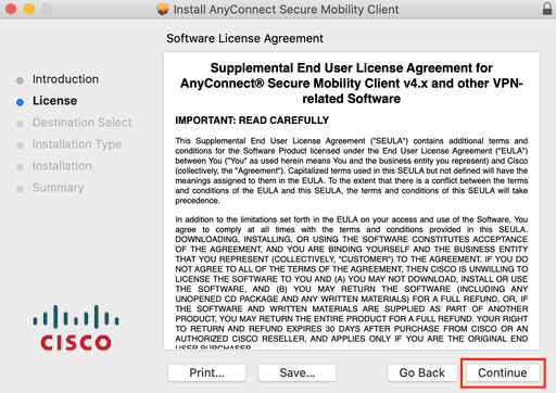 cisco anyconnect MacOS screens 4